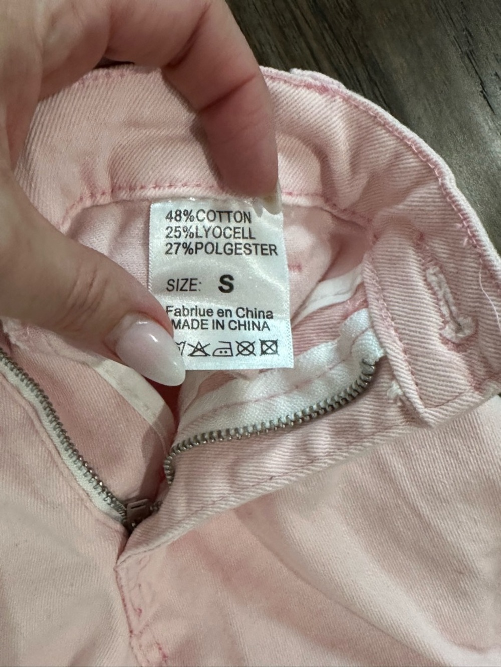 Light Pink Flared Jeans SHEIN - Picture 4 of 7